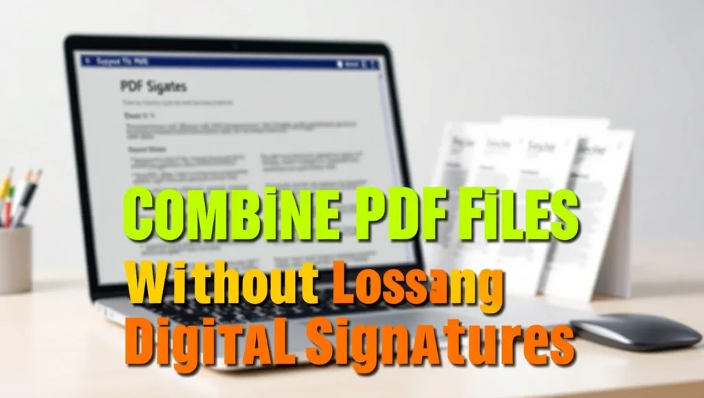 How to Combine PDF Files Without Losing Digital Signatures